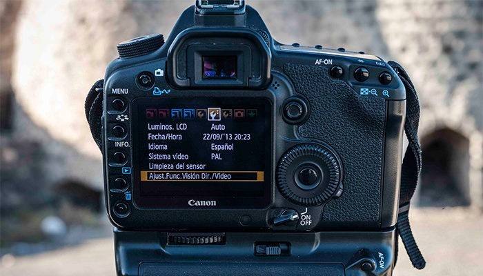 Paso 1: Ajustes de configuración de vídeo y live view de su Canon EOS