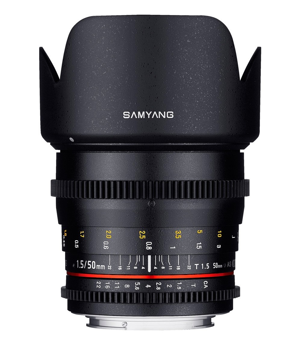 ¡Confirmado! Nuevo Samyang 50mm V-DSLR T1.5 para cine