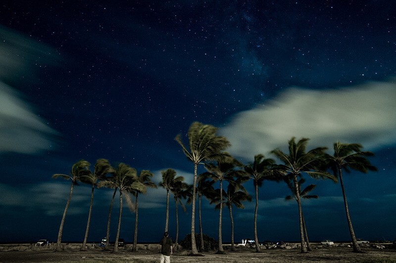 Fotos de estrellas en el cielo: Milky Way Ewa Beach Hawaii Oahu, de Be808