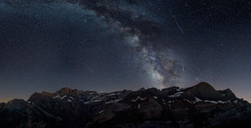 Fotos de estrellas en el cielo: Gavarnie Perseides, de Jean-Francois Graffand
