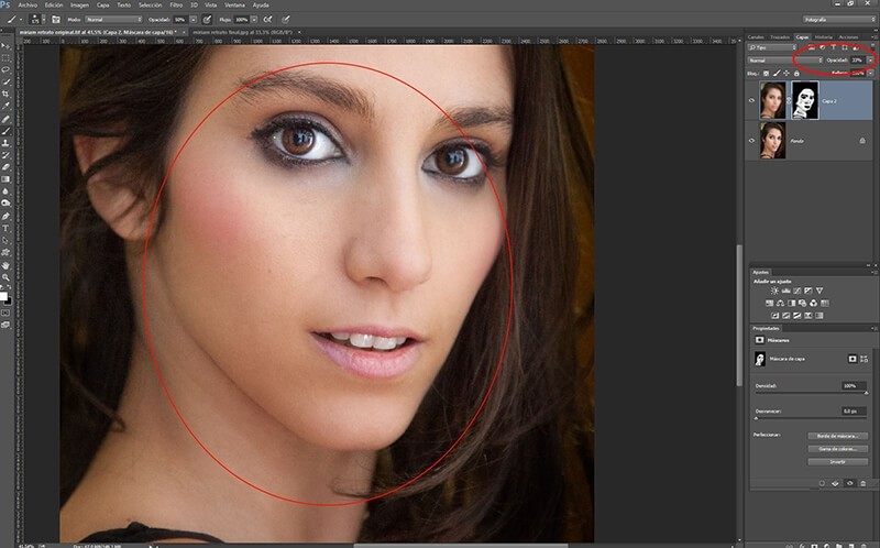 Retocar retratos con Photoshop: suavizado general de la piel