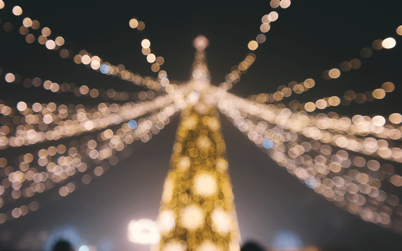 Cómo fotografiar las luces de Navidad en la calle